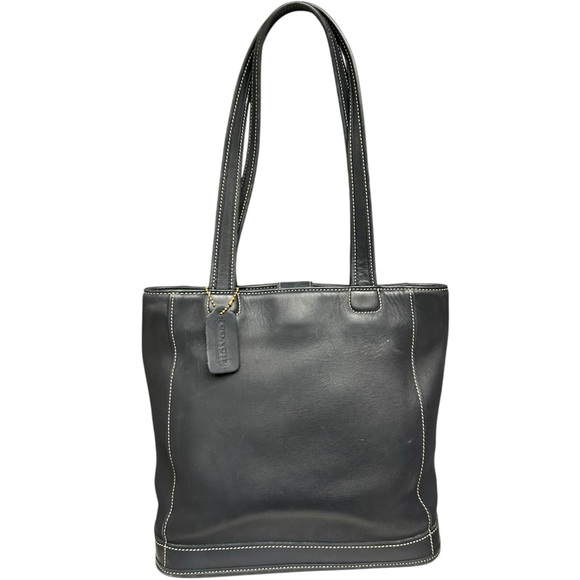 Vintage Coach Bleecker Bucket 9305 Navy Leather Tote Costa Rica 2000 Heritage